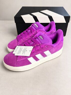Adidas Grand Court Alpha Magenta Suede Sneakers Women’s 7.5 NWT